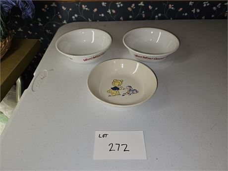 Campbell's Soup "Mmmm Good" Bowls & Child's Transfer Bowl