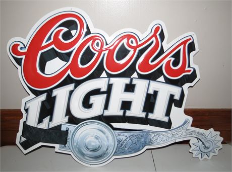 Coors Light Beer Sign