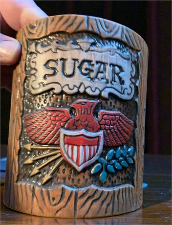 Vintage Napcoware Colonial-Style Sugar & Flour Canisters W/Lids