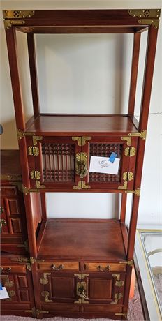 Wood & Brass Hardware Eastern Style Shelf