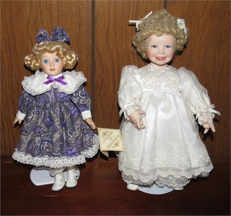 2 Porcelain Dolls