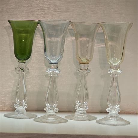 Cambridge Glass Regency Stradovari Cordial Glasses ~Set of 4 (1 of 2)