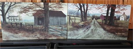 Billy Jacobs Artwork "Old Country Road"  &  "The Road Home"