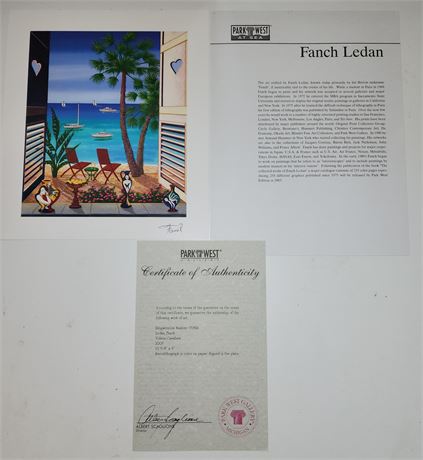 "Volets Caribes" Seriolithograph Signed