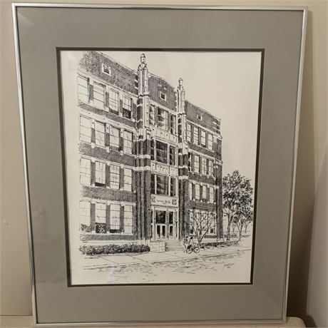 1982 Bill Shurtliff Ann Arbor Framed Art