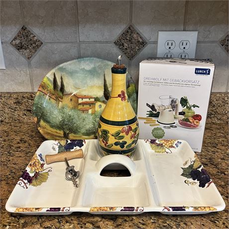 It's Italian Night! - Pasta Bowl, Olive Tray and More