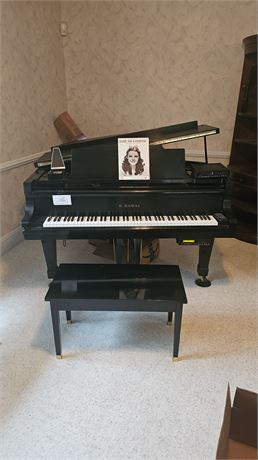 K. Kawai Satin Ebony Grand Piano KG-5C Serial#987192