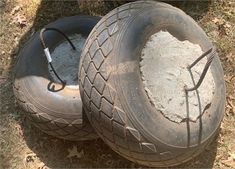 Rubber Helicopter Tire Lot of 2