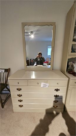 Ethan Allen Dresser & Mirror