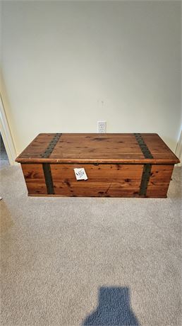 Vintage Wood Clothes Chest