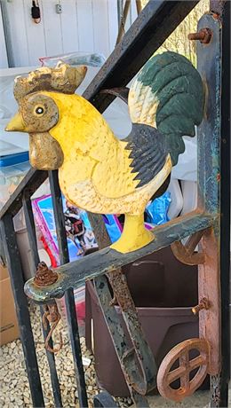 Cast Iron Rooster Decor