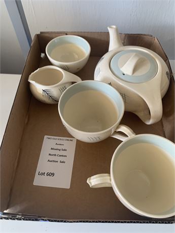 Vintage Burleigh England Tea Set W/Balmoral Pattern