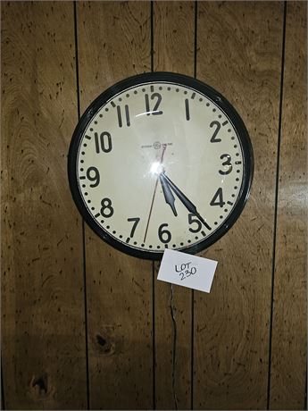 General Electric Industrial School Clock