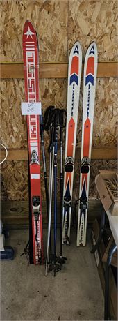 Vintage Snow Ski's & Poles