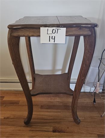 Antique Oak Lamp Table