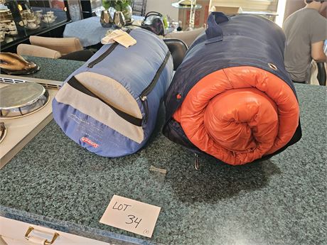 (2) Standard Size Sleeping Blankets