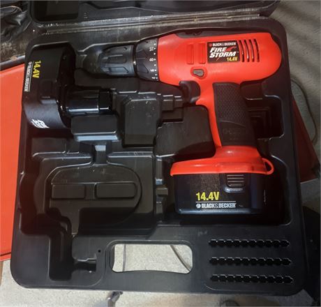 Black & Decker Firestorm 14.4V Cordless Drill/Driver Set