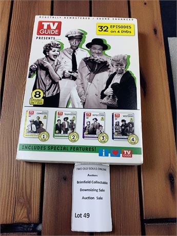 TV Guide Presents 32 Episode 4-Disc DVD Box Set of Classic TV Shows