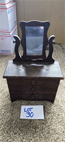 Vintage Salesman Sample Dresser With Mirror