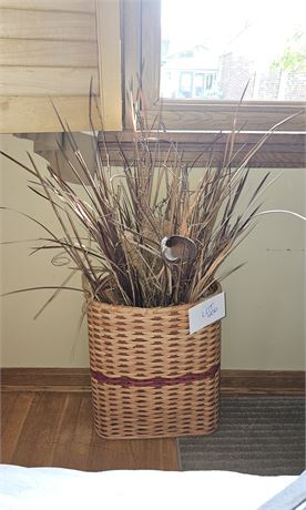 Wicker Floor Basket With Dried Flower 3ft High