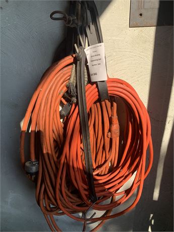 Orange Outdoor Extension Cord Lot