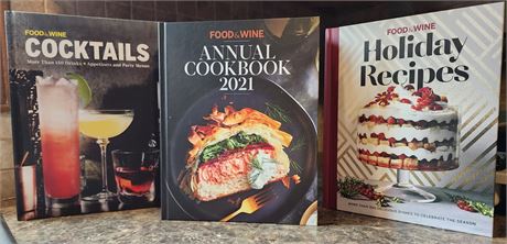 Food & Wine 3- Cookbook Set