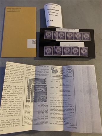 34 Liberty Scott #1057 3 Cent Lady Liberty Stamps - The Unexpected, The Reissues