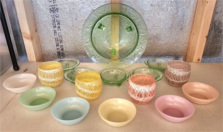 Depression Glass, Tupperware, Unbreakable Glass