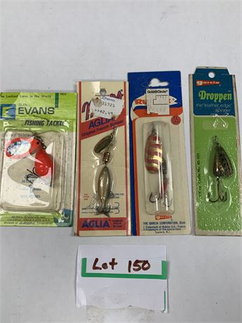 Vintage Lure Lot of 4 Glen Evans, Aglia, Garcia