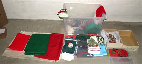 Christmas Towels, Hats, Etc