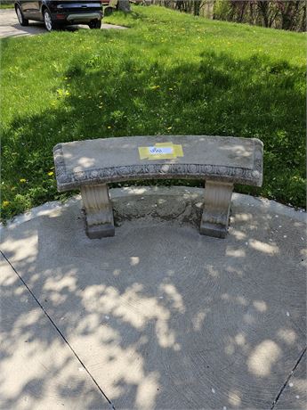 Concrete Garden Bench