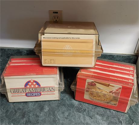 Recipe Card Sets in 3 Boxes