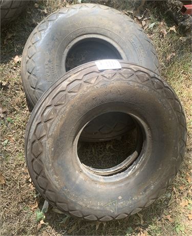 Rubber Helicopter Tire Lot of 2