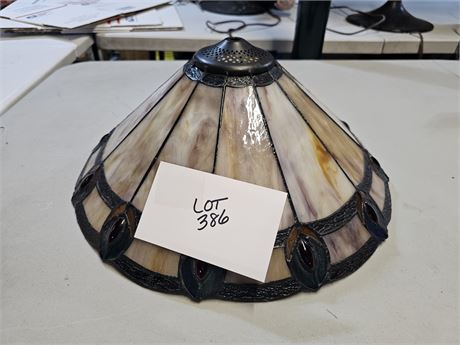 Slag Glass Lamp Shade