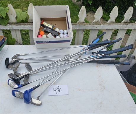 Tigress Classic Blue Golf Club Set & Marlboro Club's & Golf Balls