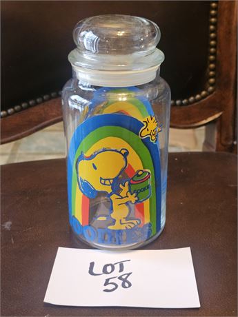 Snoopy 1965 Goodies Lidder Jar