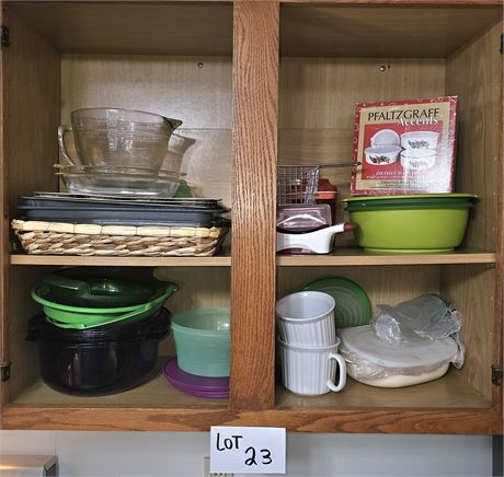 Cupboard Cleanout- Storage, Baking & More