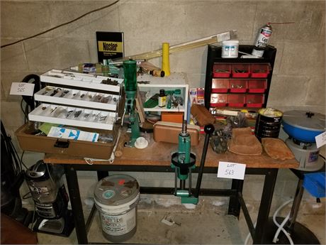 Work Bench Cleanout- Bullet Making Items & Supplies, Presses, Trays, Tools &More