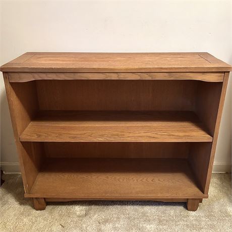 Solid Wood 2-Shelf Bookcase
