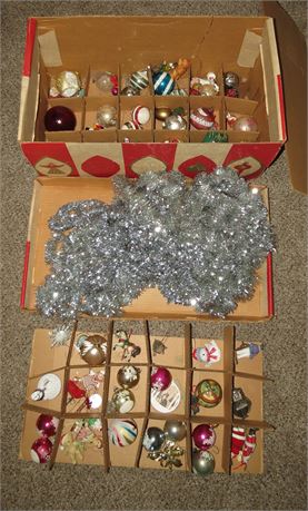 Christmas Ornaments, Tinsel