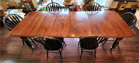 Nichols & Stone DIning Table with 6 Chairs