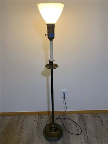 Metal Bronze/Brown Color Vintage Floor Lamp