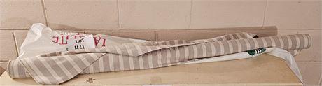 Upholstery Fabric Tan/White Stripe 1/4 Reem