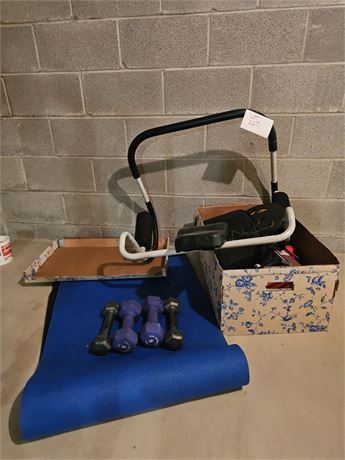 Exercise Mat, Ab Crunch, Free Weights, Rowers & More