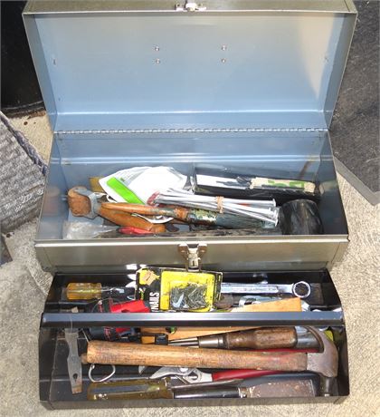 JC Penny Toolbox With Tools