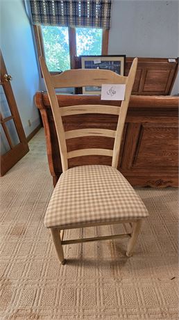 White Wash Wood Country Chair