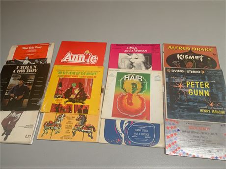 Album Lot Musicals - Annie, Peter Gunn, West Side Story, Hair, Kismet & More