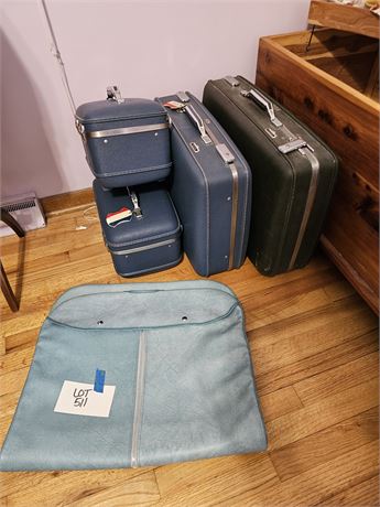 American Tourister Hard Case Luggage Set & Garment Bag