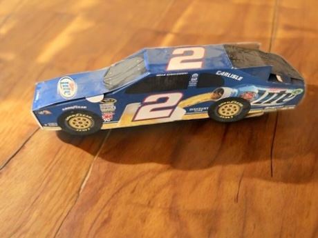 Miller Lite NASCAR Brad Keselowski Small 3D Cardboard Car