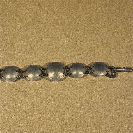 British Coin Bracelet From 1940s
